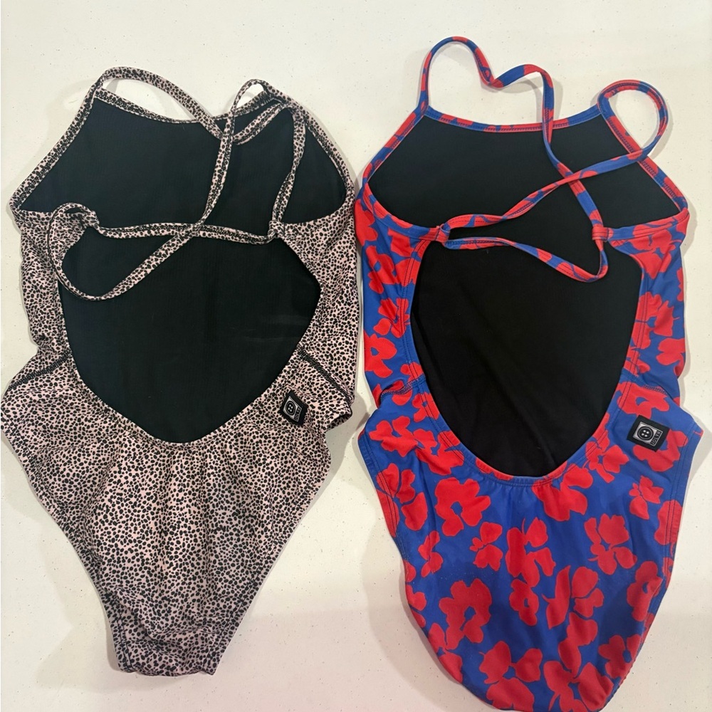 Leopard and Floral One-Piece Swimsuits